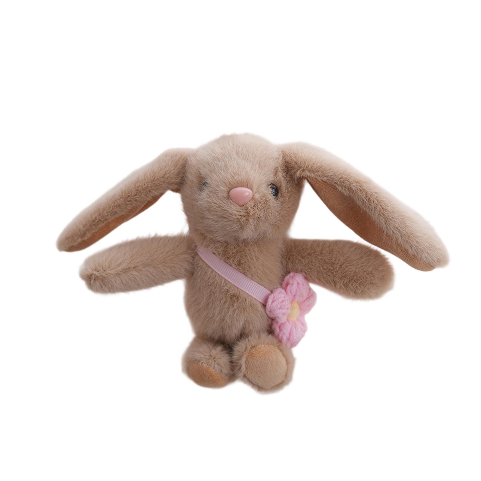 

Easter Gifts, Cute Bunny Bag Charm, Rabbits Plush Keychain Purse Decoration, Great Gift For Women Girls One Size коричневый