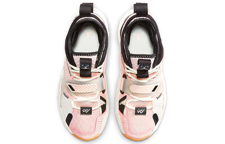 Jordan Why Not Zer0.3 Slip Resistant Cushioning Abrasion Resistant Mid top Children's Basketball Shoes Coral Powder CD5804-600