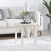 Day and Night - Day and Night Solid White Pine Wood Coffee Table Ø 55x45 Cm