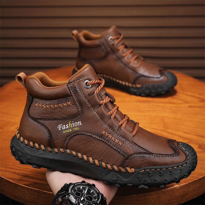 38-48 Herbst /Frühling Handgefertigte Herrenstiefel Schuhe Bequeme Stiefeletten für Herren Freizeitschuhe Mokassins Herren Werkzeugschuhe