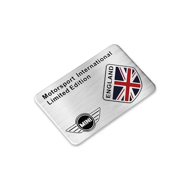

-Aluminum Alloy Car Badge Sticker Auto Body Emblem Trunk Decals For BMW MINI WORKS One Cooper JCW R59 R58 R57 R56 R55 F54 F55 F5