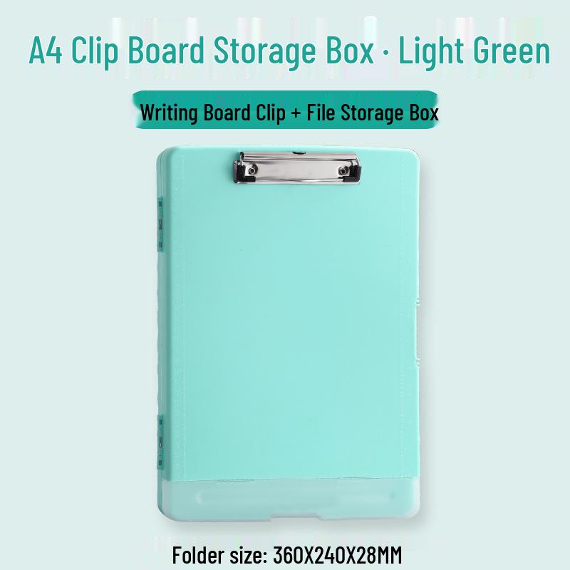 Multi-Functional A4 File Box with Writing Board & Pen Holder мятный зеленый