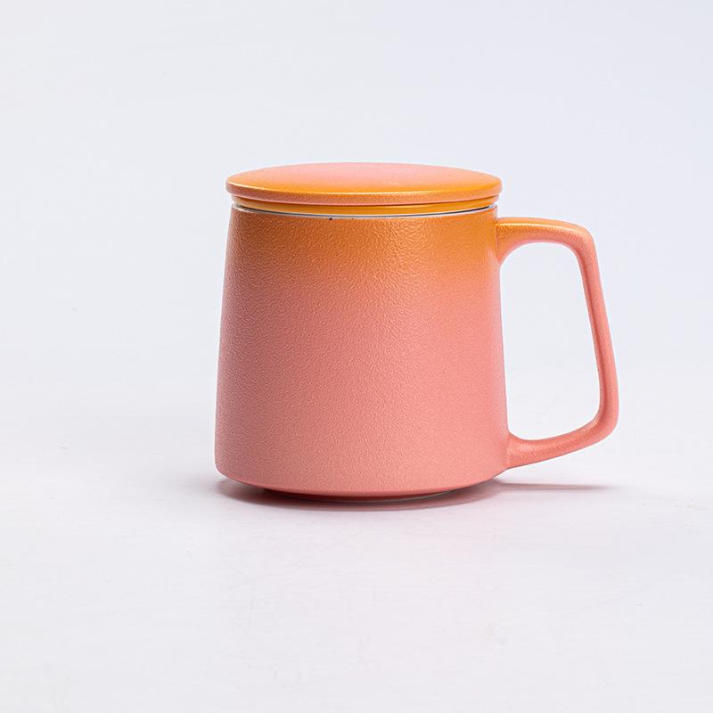 

Mug Female Creative Glass Household Design Ceramic Cup for Couple Breakfast Coffee Cup Good-looking Teacup Mug 200-400ml