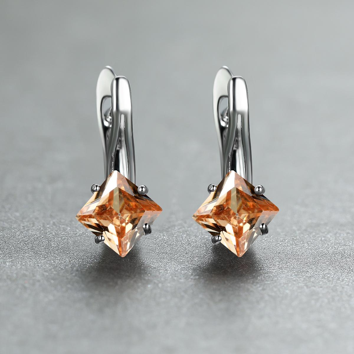 

Изысканные серьги, модные украшения, золотистый цвет, алмазная огранка, цвет морской волны, синий камень, камень для невесты, принцессы, обручальные серьги серебряный/шампанского