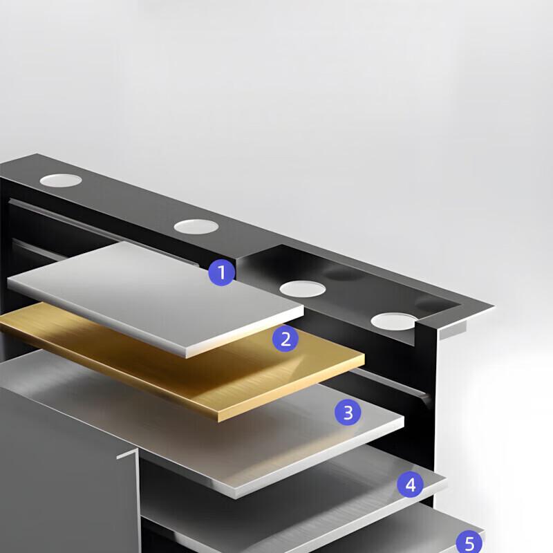 Grey Nizi 68x45cm Single Bowl Kitchen Sink with Pull-out Faucet