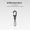 Multifunktionaler Dreieck-Karabiner 7-Strängiges Anti-Lost Schlüsselband Handgelenk-Haken 1,5 cm max. Öffnung für Outdoor-Camping Taschenlampe Schlüssel