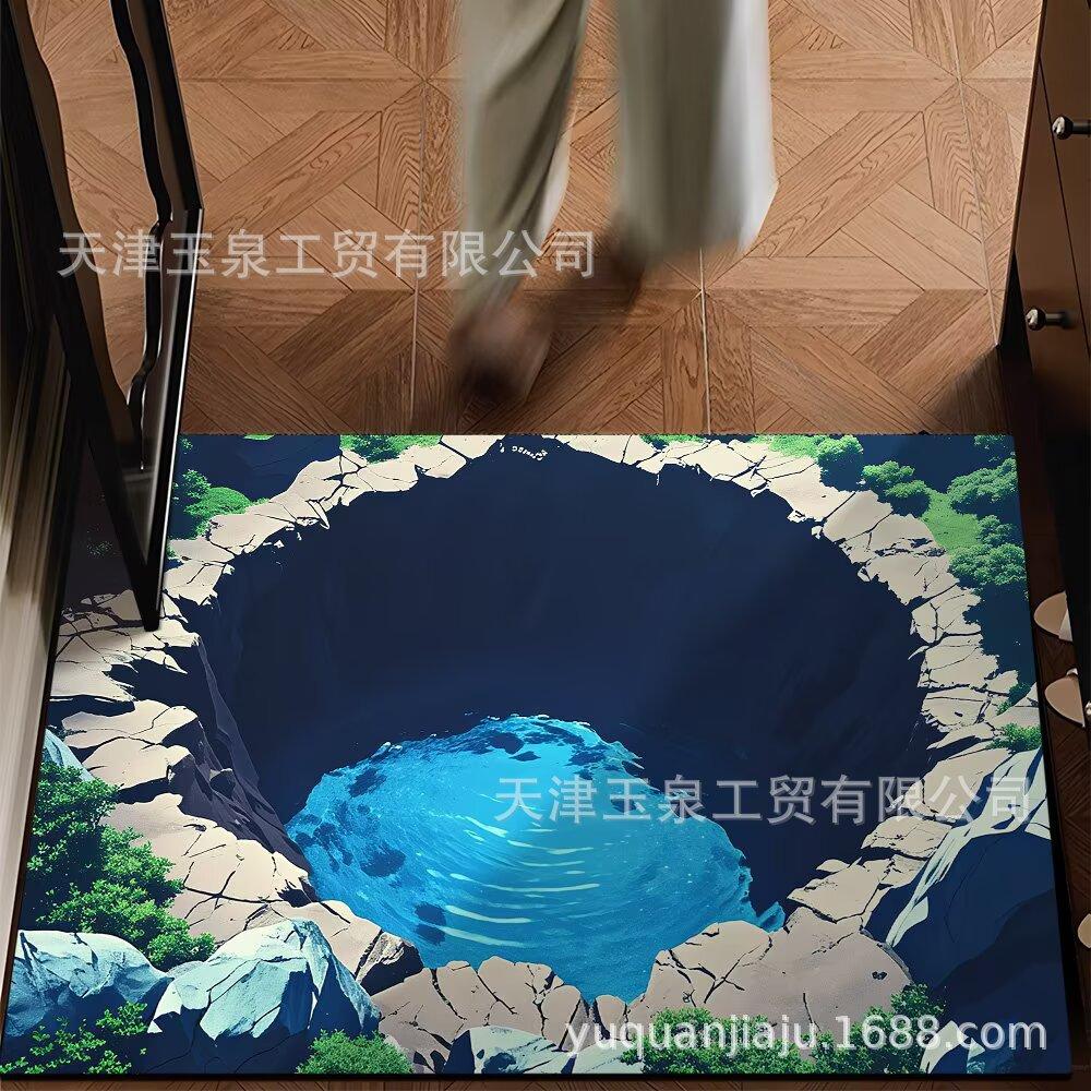 Home Floor Mat 3D Water Absorbing Quick Drying Floor Mat Dirt Resistant and Easy To Maintain Foot Mat