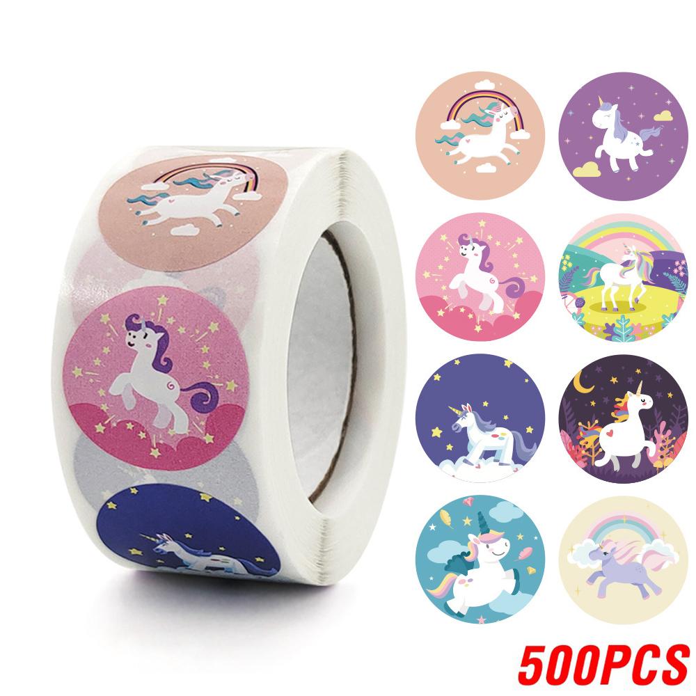 500pcs Cute Cartoon Unicorn Stickers for Kids Reward