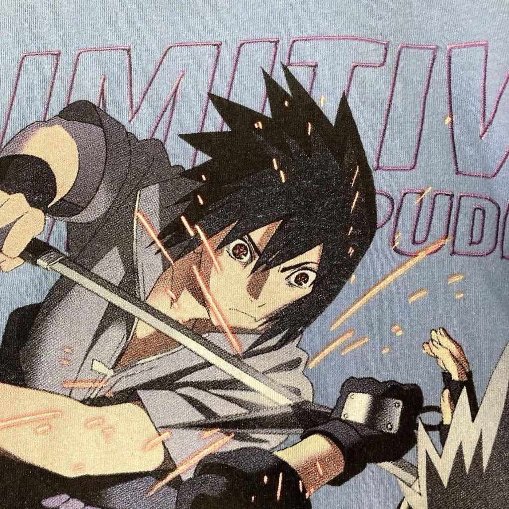 [USED] Naruto Shippuden Sasuke Vs Kakashi Big Print T-Shirt XL