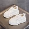 Thick-soled Muffin Little White Shoes Women's 2025 Spring and Summer New Popular Versatile and Thin Breathable Sports and Leisure Shoes