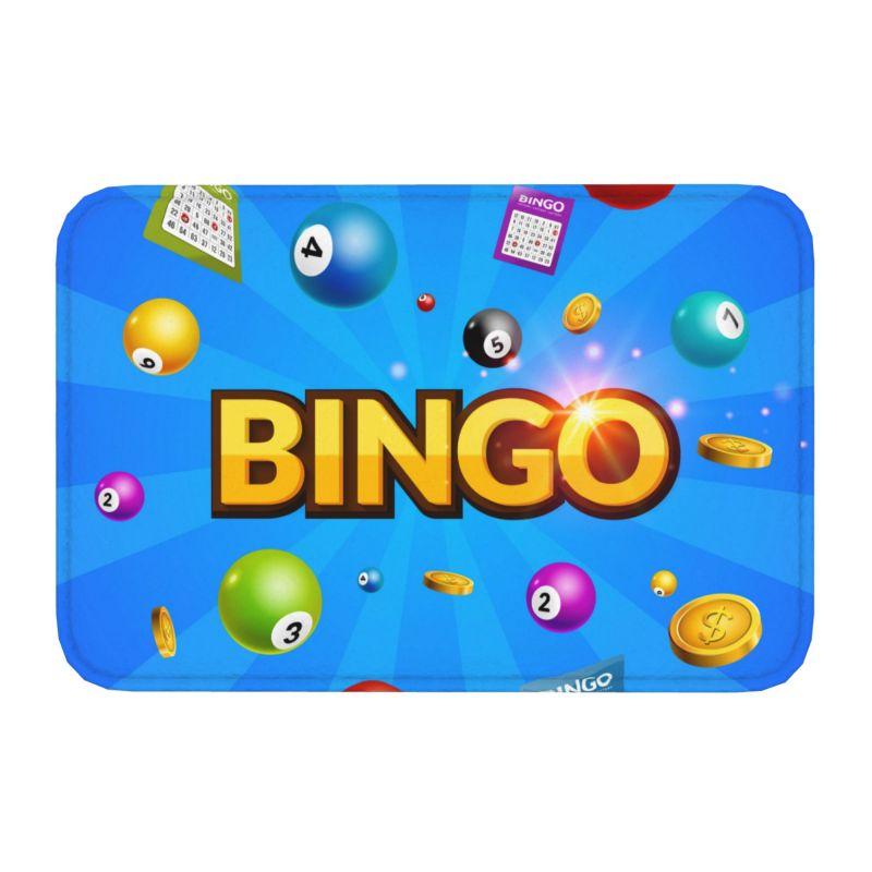 Game Bingo Doormat Mat Anti-Slip Kitchen Bathroom Toilet Rug Carpet 40*60cm