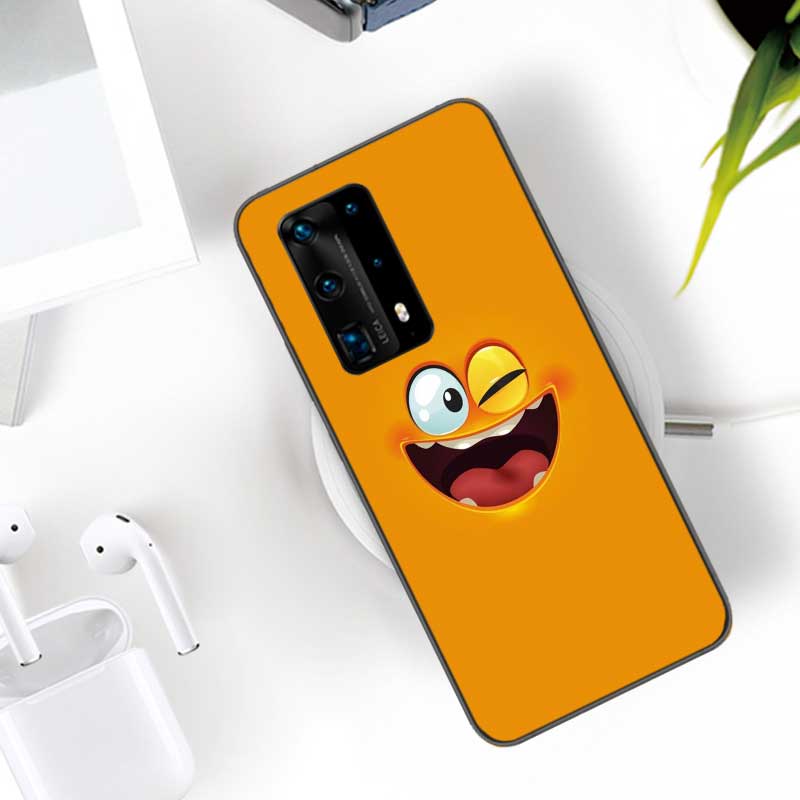 

Мягкий прозрачный чехол для телефона с 3D забавным лицом для Huawei P30 Lite P10 P20 P40 P50 Pro Mate 40 Pro 30 20 10 Lite, силиконовый чехол Huawei P20