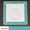 Set di stoviglie smaltate in stile cinese: Set di 4 ciotole, piatti e stoviglie in ceramica per uso in ristoranti e hotel