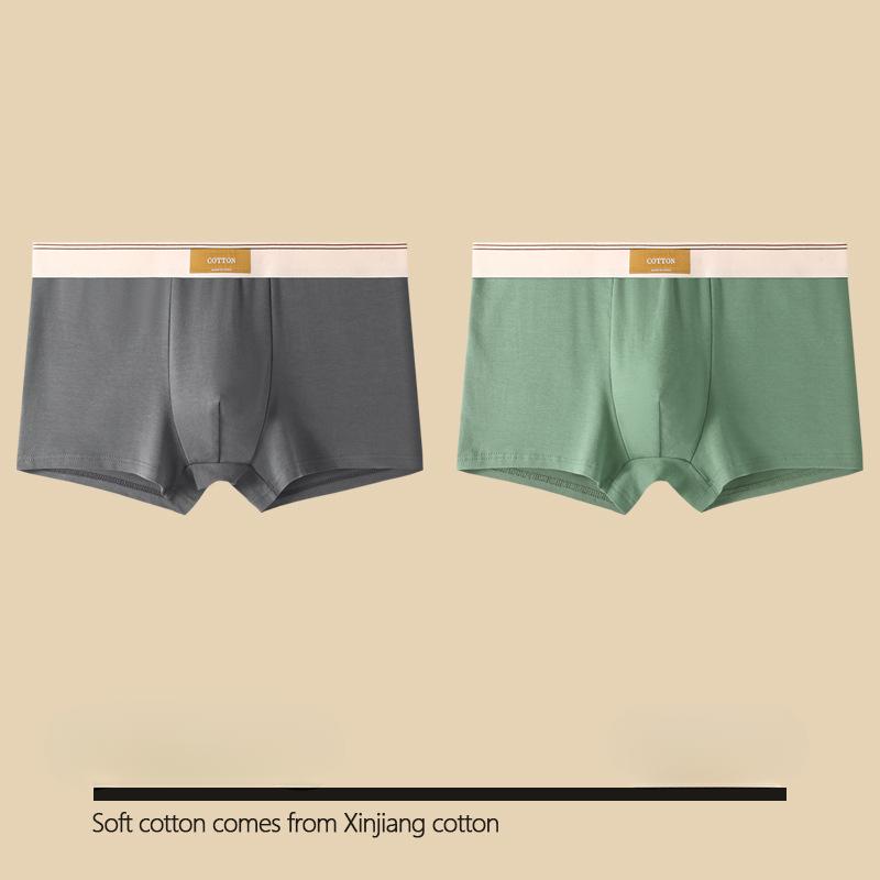 Herren Unterwäsche Hombre Slips Boxershorts Bequeme Atmungsaktive Baumwollunterwäsche Sexy Unterwäsche Einfarbige Boxershorts