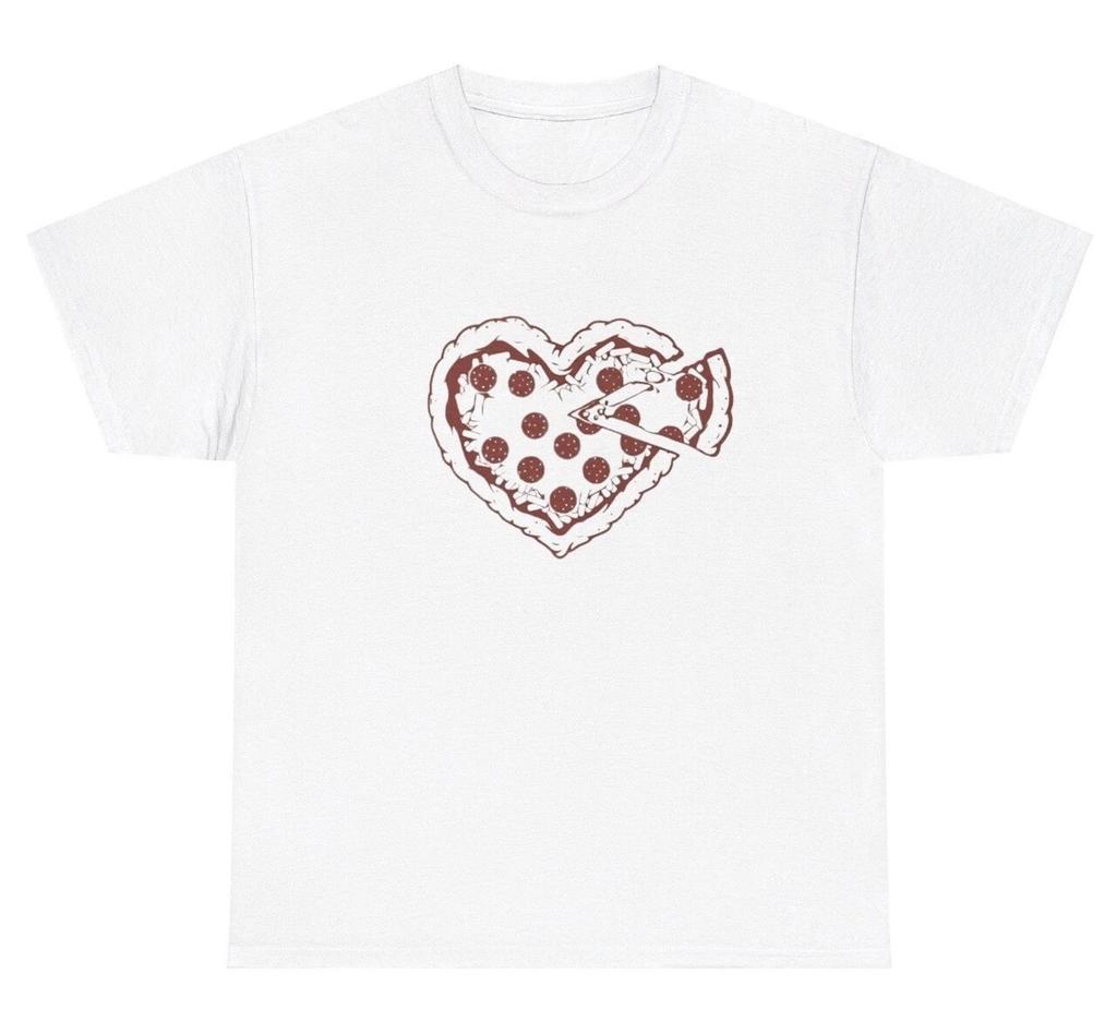 Heart Pizza Slice T Shirt Funny Y2K Gen Z Oddly Specific Gift Tee
