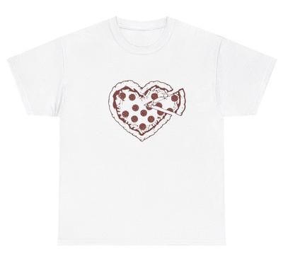 Heart Pizza Slice T Shirt Funny Y2K Gen Z Oddly Specific Gift Tee