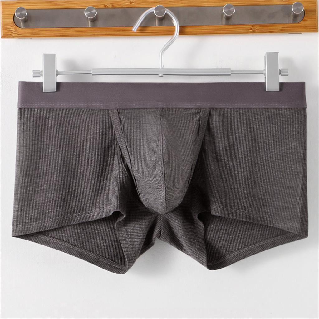 Men'S Underwear With Dual Pouch Fly Boxer Briefs U Convex Youth Underpant Athletic Sports Support Panties Physiology Trunk