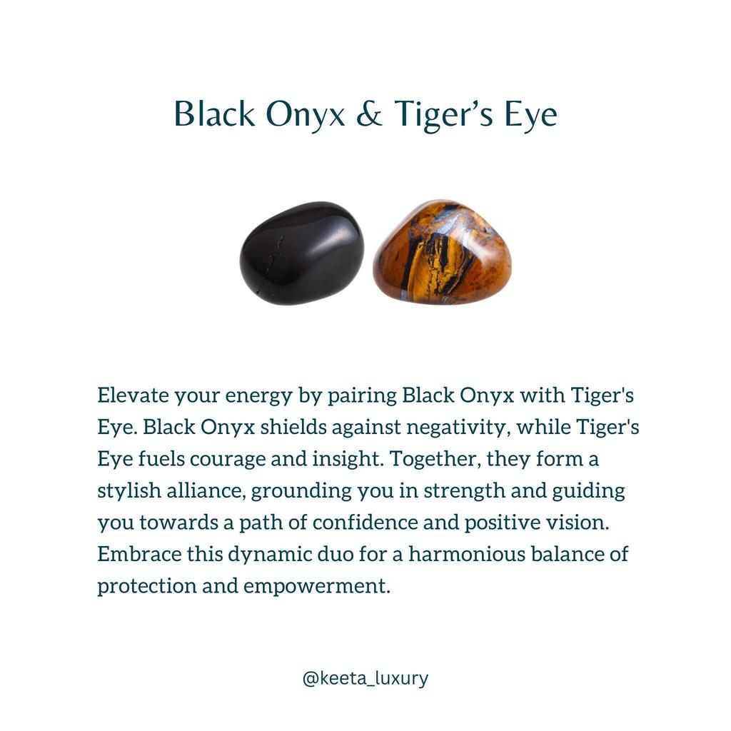 Natural Blue Tiger's Eye and Lava Cube Beaded Bracelet Healing Diffusible Bracelet Blue Tiger's Eye Jewelry Stretchable Bracelet for Men