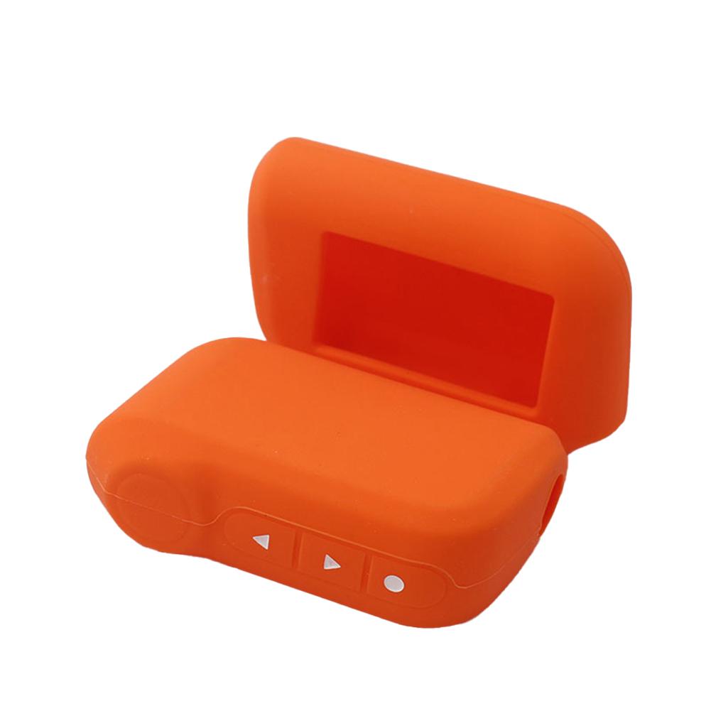 

Силиконовый чехол для автомобильного ключа, чехол для A93 A63, русская двухсторонняя сигнализация, пульт дистанционного управления, брелок, чехол оранжевый