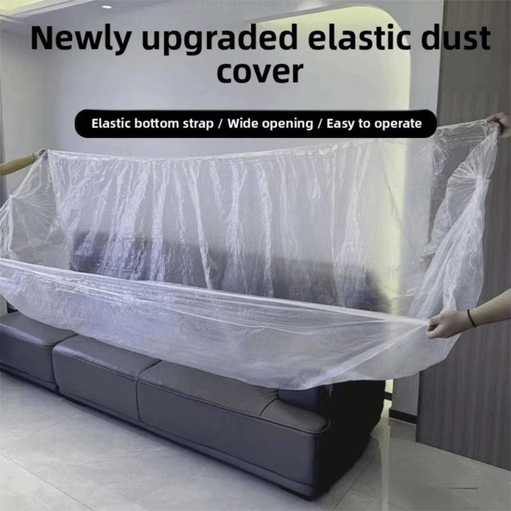 3Pcs Transparent Sofa Protective Film Elastic Edges Furniture Protection  Dormitory