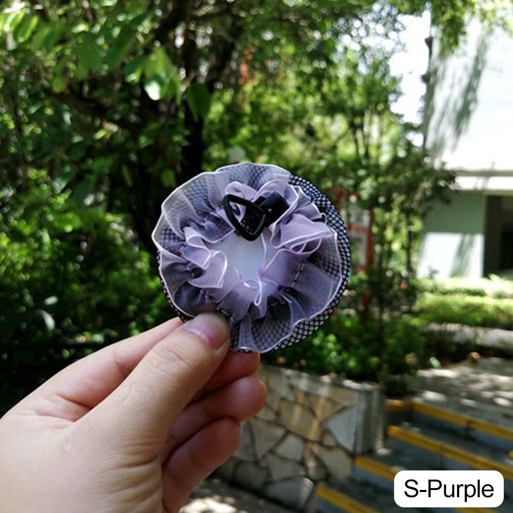 Dot Girl Damen Duttbezug Haarnetz Latein Ballett Tanz Eiskunstlauf Häkel-Snoods Haarschmuck