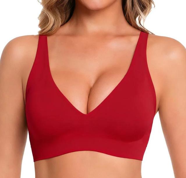 Seamless Wirefree Bra Women Full Coverage Comfortable Breathable Push Up T-Shirt Bra Large Size Minimizer