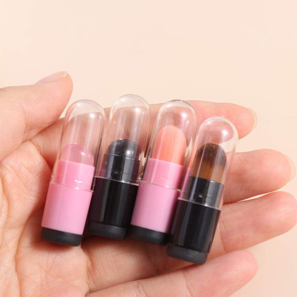 Soft Brush Head Silicone Lip Brush Portable Silicone Brush Head Mini Lip Brush Washable Small Size Mini Makeup Brush Lipstick