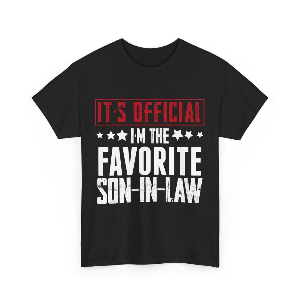 Son in Law T-shirt, It s Official I M The Favorite Son In Law Vintage Shirt  Unisex T-Shirt XL