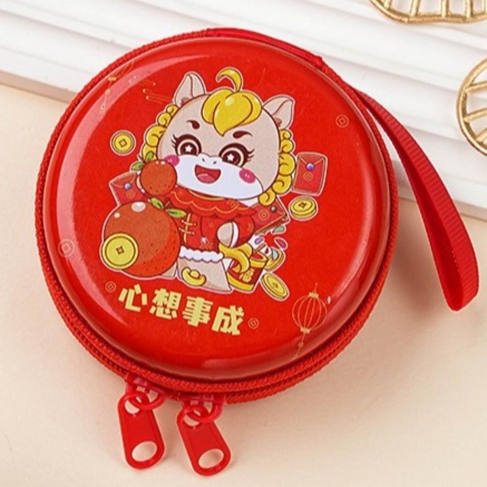 New Cartoon Christmas Coin Purse Santa Claus Tin Box Phone Keychain Pendant Snowman Cartoon Storage Box New Year