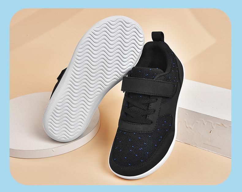 Kids' Wide-Toe Casual Sports Shoes - Low-Top, Breathable, Outdoor Hiking Sneakers for Boys and Girls