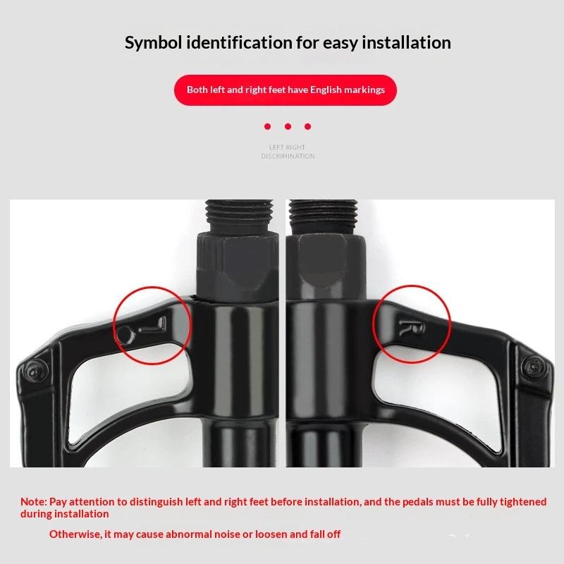 Non-Slip Mountain Bike Pedal Aluminum Alloy Sealed Bearingpedal Riding Pedals Universal Bicycle Road Bike Accessories Bicyc