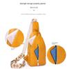 Simple Women's Fanny Pack PU Leather Sports Shoulder Bag Trendy Women Chest Bag  Sports