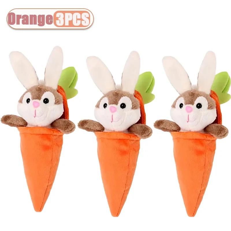 Cute Easter Plush Carrot Bunny Doll Toy Keychain Pendant Backpack Charm Stuffed Animal Ornament Collectible Gift Accessory