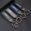 Carbon Fiber Leather Car Badge Keychain Keyring Holder Pendant For BMW 50th Anniversary M3 M4 M5 G42 G30 G20 E39 E87 F44 F07 F34 pzcr42