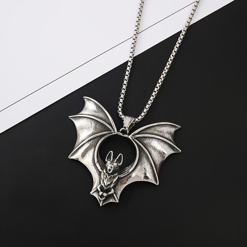 Dark Bat Necklace Pendant