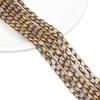 Oval Faceted Gold-Edged Glass Crystal Rice Beads for Jewelry Making