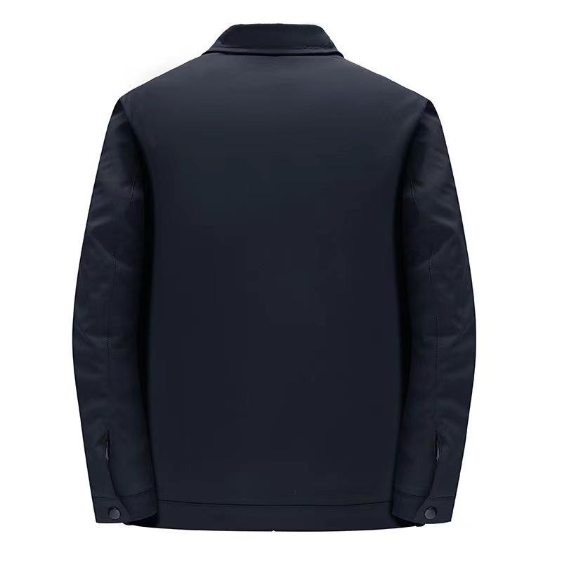 Men's Plus Velvet Jacket for Middle-aged & Elderly - Thick Winter Coat for Dad & Grandfather