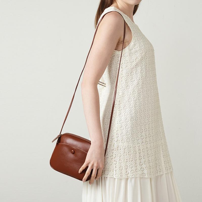 Genuine Leather Women's Crossbody Bag,Shell Phe Bag,Premium Sense Casual Commuter Hundred Shoulder Bag