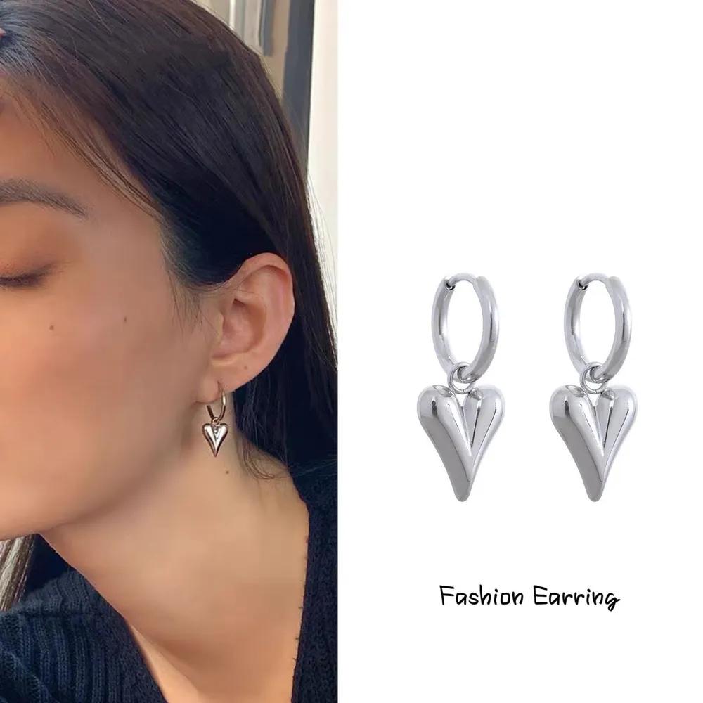 Titanium Steel Minimalist Earrings, Versatile Street , Hip-hop Trendy Earrings One Size