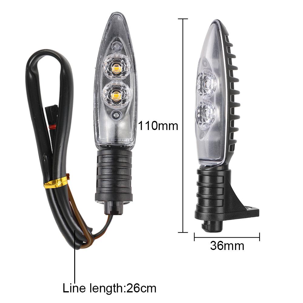 Front Rear Turn Indicator 2Pcs/set Motocycle Indicator Lamp LED Turn Lights Light Blinker