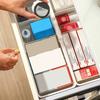 Expandable Storage Box Drawer Organizer with Removable Dividers Adjustable 3-Compartment Drawer Divider for Office Kitchen Bathroom Bedroom