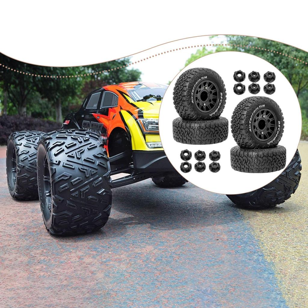 4 Pieces Tires DIY Accessory Easy Installation Model Spare Part Replacement Upgrade Accessories