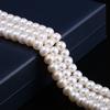 1String, White Natural Freshwater Pearls, Rondelle Pearl Beads, 10–11 Mm, for DIY Necklace Accessories, Jewelry Making Valentine's Day Gifts, 36cm