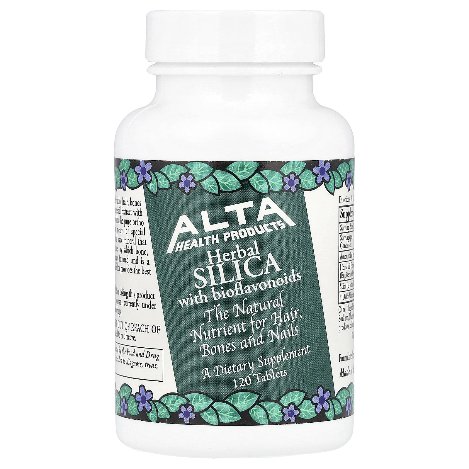 

Herbal Silica with Bioflavonoids, 120 Tablets