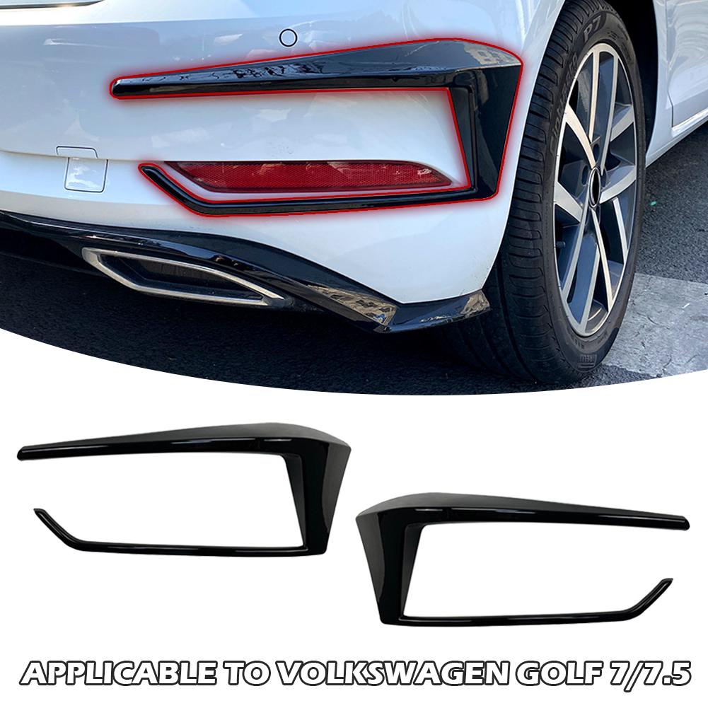 1 Pereche Difuzor Splitter Bară Spate Auto Canard Spoiler Lampă Spate Ornament Lampă Frână pentru VW Golf 7 7.5 MK7 MK7.5 GTI R GTD R400 2012-2020