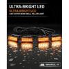 4PCS automotive universal clip LED front grille light with wiring harness and fuse upgrade buckle grille light yellow