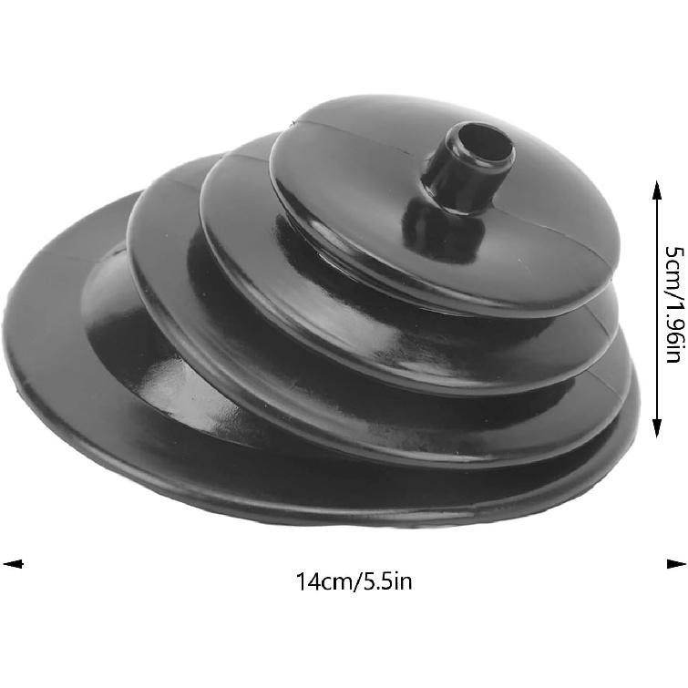 OUKENS 5,25palcová manžeta řadicí páky a sada desky s chromovaným kroužkem 1651 Univerzální náhradní protiprachový kryt pro automobilovou spojku, včetně ozdobného dílu