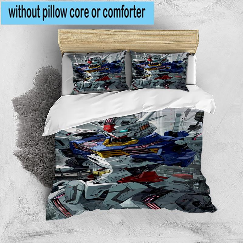 3PCS Mecha Armor Robotic Design 3pcs Bedding,Including 3PCS Duvet Cover And 2pcs Pillowcases Perfect for Christmas,Ideal for Bedroom, Dormitory