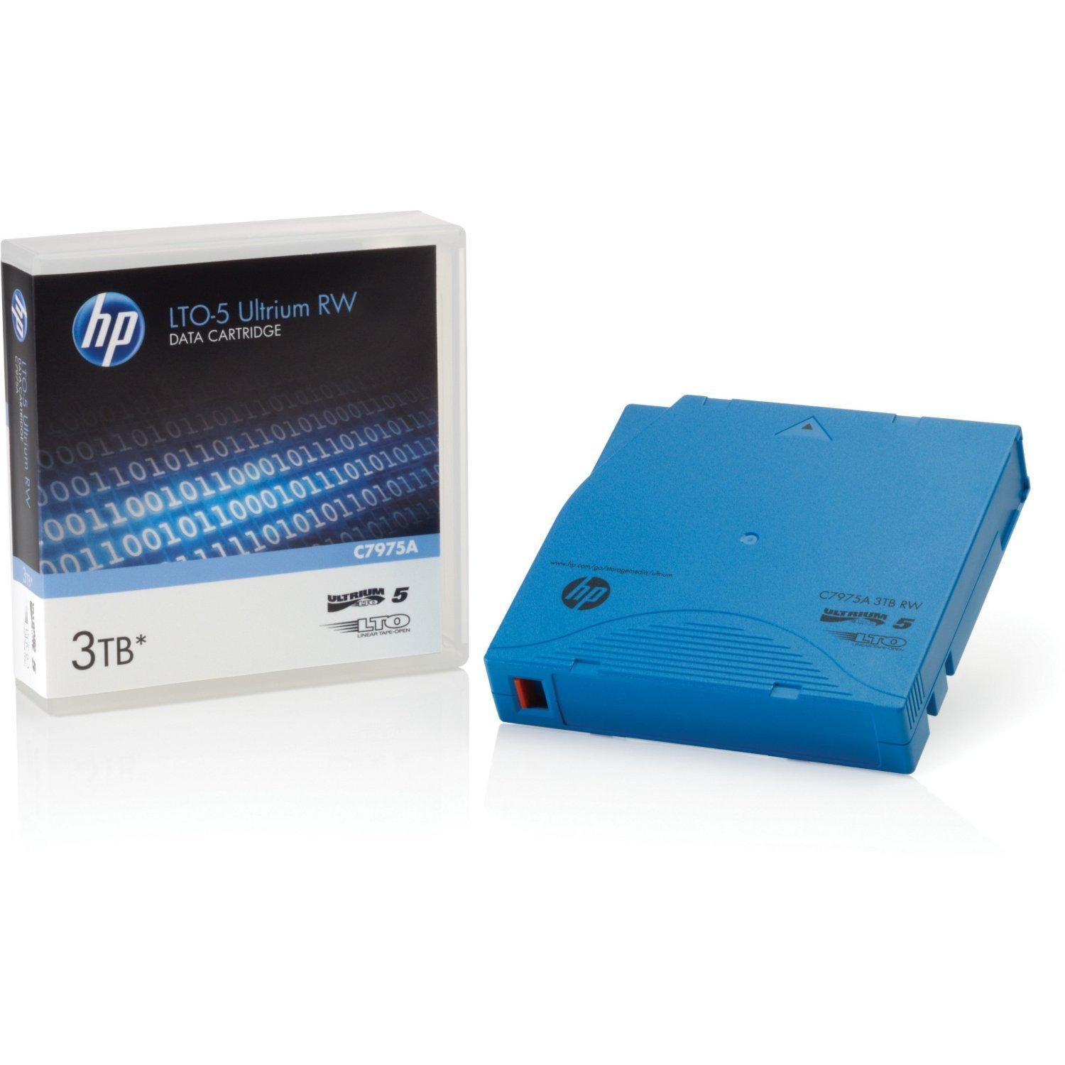 

LTO5 Ultrium 3TB RW Data Cartridge C7975A Set of 5 Hewlett-Packard