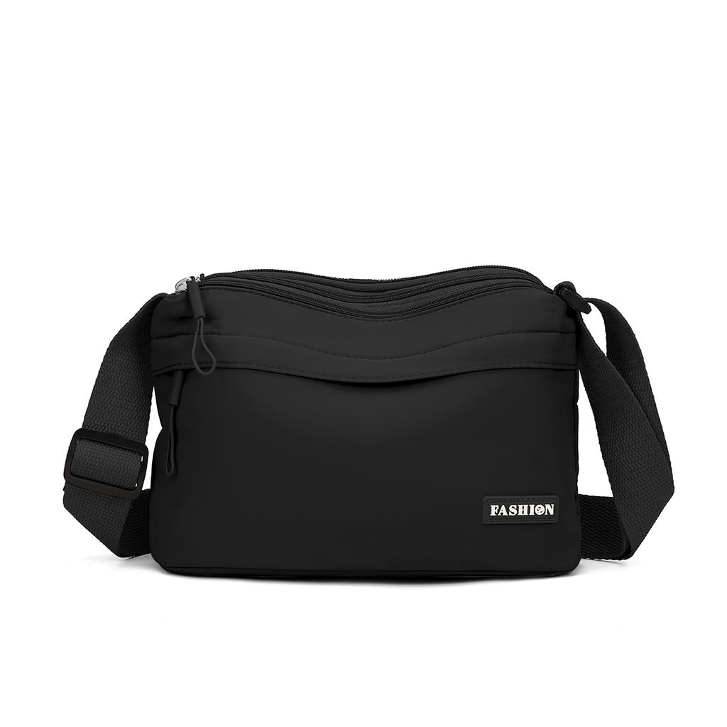 Sac bandoulière en nylon grande capacité pour femmes 3 poches principales compartimenté sac à main d'épaule pour mères shopping
